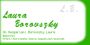 laura borovszky business card